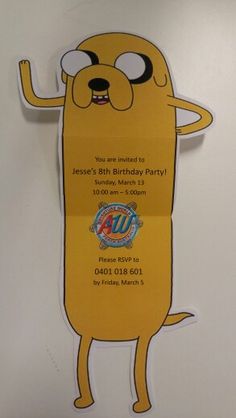 an image of a cartoon character on a birthday party card for someone's 30th birthday