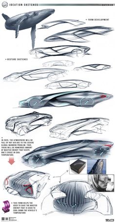 the design process for a futuristic vehicle