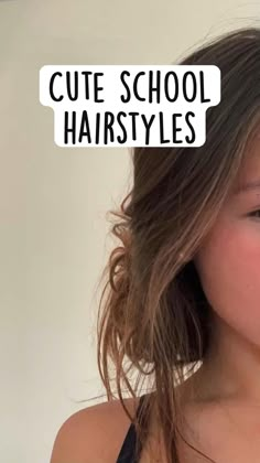 Cute School Hairstyles, Preppy Hairstyles, Hairstyle Examples, Cute Hairstyles For School, Cute Simple Hairstyles, Hairstyles For, School Hairstyles, Peinados Fáciles Para Cabello Corto