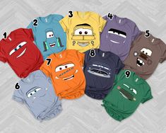 Cars Costume, Cars Halloween Costume, Cars Family, Car Costume, Cars Characters, Car Shirts, Group Halloween Costumes, Costume Shirts, Disney Holiday