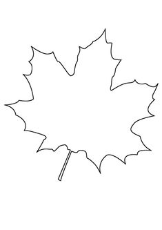 the outline of a maple leaf