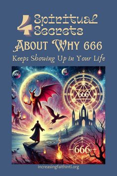 an image of the book cover for supernatural secrets about why 666 keeps showing up in your life