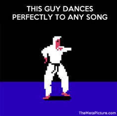 this guy dances perfectly to any song