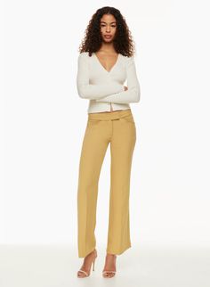 MATIN PANT | Aritzia Drape Pants Outfit, Drape Pants, Twirl Skirt, Flare Top, Cocoon Coat, Women's Blazers, Peplum Blouse, Flared Pants, Womens Blazers