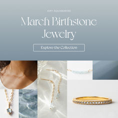 Time to shine, spring babies! The birthstone for March is the shimmering aquamarine, believed to bring tranquility and vitality to the one wearing it. March Birthstone Jewelry, Aquamarine Jewelry, March Birthstone, Spring Baby