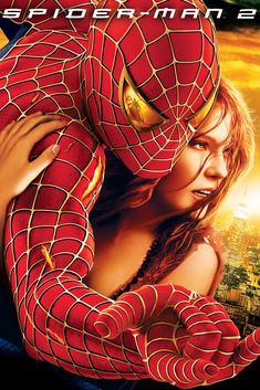 the amazing spider - man 2 movie poster with an image of a woman hugging her arm