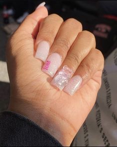 Baddie Pink Nails, Simple Short Nail Designs, Pink Nails Acrylic, Nails With Butterfly, Nails Coffin Short, Butterfly Moon, Diy Acrylic Nails, Work Nails, Cute Acrylic Nail Designs