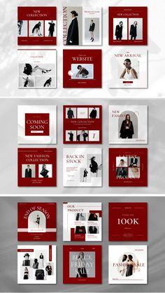 Templates are designed for holiday seasons to fit a wide range of small businesses. Are you the owner of a cosmetics brand or clothing brand or skincare brand or selling handmades or whatever, just a few simple edit steps you can create ENGAGING POSTS with our templates. 잡지 레이아웃, Christmas Instagram, Instagram Font, Holiday Templates, Presentation Layout, Instagram Branding, Pinterest Templates, Catalog Design