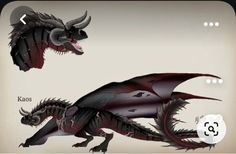 an image of two different types of dragon