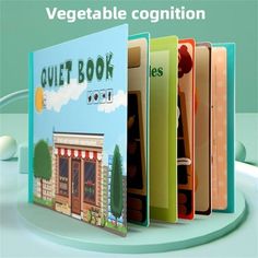 an image of a vegetable book on display