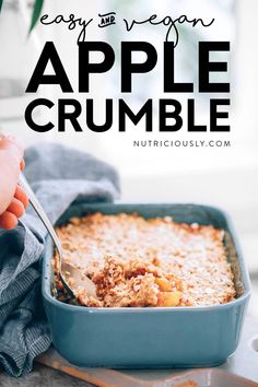 an easy recipe for apple crumble