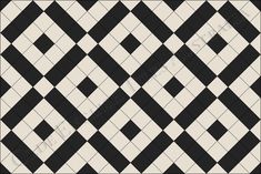 a black and white checkered tile pattern