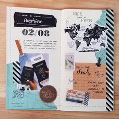 Creative Travel Journal Ideas For All Greeting Card Storage, Travel Journal Pages, Travel Stickers, Scrapbook Journal, Travel Scrapbook, Smash Book