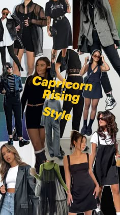 Scorpio Moon Aesthetic Outfit, Capricorn Fashion Aesthetic, Venus In Capricorn Style Outfits, Sagittarius Rising Outfit, Venus Capricorn Style, Capricorn Rising Style, Capricorn Rising Aesthetic