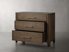 an image of a wooden dresser with two drawers