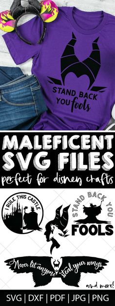 Maleficent Svg, Diy Halloween Shirts, Maleficent Horns, Maleficent 2, Disney Cricut, Mistress Of Evil, Disney Trip Shirts, Diy Disney Shirts, Halloween Fonts