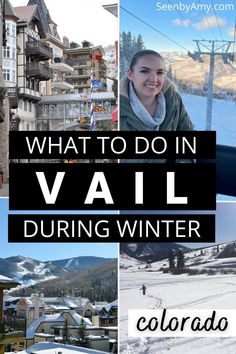 what to do in vail during winter with pictures of people skiing and snowboarding