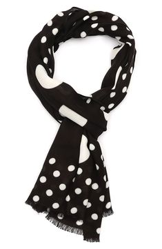 Variegated dots embolden this breezy long scarf that enlivens your everyday look. 30"H x 80"W 1/2" fringe 100% viscose Hand wash, dry flat Imported Long Scarf, Black Cream, Kate Spade New York, Everyday Look, Kate Spade, Dots, Nordstrom, Hand Wash, New York