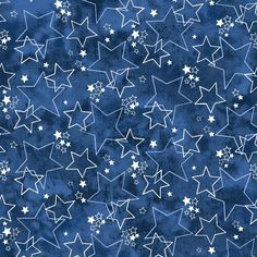 a blue background with white stars on it