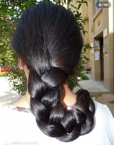 Thick Braid, Cartoon Clouds, Hair Reference, Long Braids, Indian Hairstyles, Shiny Hair