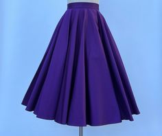 1950s style Full Circle Skirt Details: * Quality Cotton with spandex * Two side pockets * Standard Knee Length  from waist to Hem  28 inch approx Sizes -------Waist (inch） 00        --     24           0          ---    25            2           --     26              4           --    27          6          --     28            8          --     29          10         --    30           12        --     31.5 14          ---   33 16          ---   35.5 18          ---   38 20        ---   40.5 22        ---    43 24       ---     45.5      Don't hesitate to inquire about custom orders; we're more than happy to accommodate your requests. Retro Fitted Skirt With Pockets, Fitted Pleated Skirt In 1950s Style, Fitted Pleated Skirt In Vintage Style, 1950s Style Fitted Pleated Skirt, Vintage Fitted Solid Color Skirt, Vintage Fitted Solid Skirt, Retro Fitted Skirt In Solid Color, Retro Fitted Gathered Skirt, Retro Fitted Bottoms With Gathered Skirt