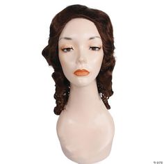 Traditional curly style Southern Belle wig. Skin top, synthetic wig fits most adults. Belle Wig, Light Chestnut Brown, Light Ash Brown, Dark Auburn, Light Golden Brown, Champagne Blonde, Crystal Crafts, Strawberry Blonde, Honey Blonde