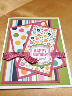 a close up of a birthday card on a table