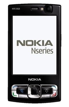 an image of a nokia cell phone with the words nokia on it's screen