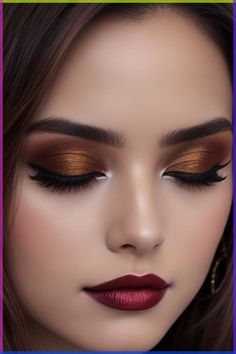 20+Stunning Date Night Beauty Looks to Impress Eyeshadow Looks For Hazel Brown Eyes, Red And Gold Eye Makeup, Dark Wedding Makeup, Revenge Makeup, Simple Party Makeup, Best Makeup Primer, Party Makeup Tutorial, Bronze Eye Makeup, Party Makeup Looks