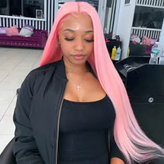 Balmain Barbie, Lux Hair, Brazilian Human Hair Weave, Playlist Names, Names Ideas, Fashion Star, Frontal Hairstyles, Pink Wig, Hair Laid