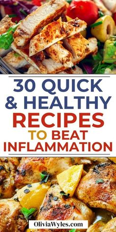 the cover of 30 quick and healthy recipes to beat inflamation