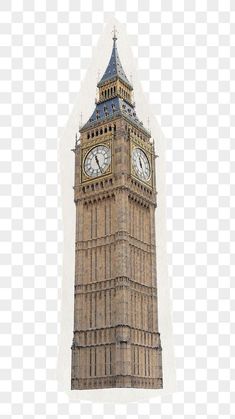 the big ben clock tower in london, england transparent background png clipart free