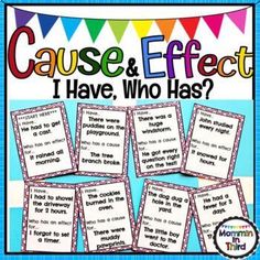 cause and effect i have who has? game