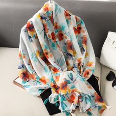 Feature : Multifunction Applicable Scene : OUTDOOR Applicable Season : Four Seasons Place Of Origin : China (mainland) Scarves Length : 175cm Scarves Type : Scarf, Shawl Style : fashion Pattern Type : Print Gender : WOMEN Material : COTTON,POLYESTER Department Name : ADULT Item Type : Scarves Brand Name : NoEnName_Null WHAT ABOUT REFUND?   Fast refund,100% Money Back Guarantee. If your product is defective or doesnt work properly, let us know and well send you a replacement one. We believe in our products so much that we offer a 30-day No-Hassle refund policy. If youre unhappy about your purchase, send us the product back and well refund your money immediately. Casual Multicolor Shawl For Spring, Casual Multicolor Summer Shawl, Casual White Beach Scarf, White Scarves One Size For Spring, One Size White Scarves For Spring, Spring Multicolor Tassel Shawl, White One Size Scarves For Spring, Trendy White Scarves For Summer, White One-size Scarves For Spring