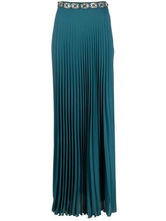 peacock blue georgette fully pleated glass crystal embellishment high waist concealed side zip fastening maxi full lining Georgette Skirt, Long Skirt Fashion, Peacock Blue, Crystal Embellishment, Glass Crystal, Skirt Fashion, Pleated Skirt, Side Zip, Maxi Skirt