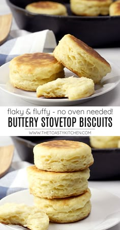 fluffy and fluffy, no oven needed buttery stovetop biscuits are the perfect breakfast treat