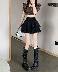 Kawaii Princess Lace Ruffled Bloomer Shorts-Skirt available in black or white. ONE SIZE Waist: 58-78cm Length: 41cm Skirt Photography, Female Skirt, Kawaii Princess, Ruffle Skirts, Bloomer Shorts, Ruffle Bloomers, Shorts Skirt, Bloomers Shorts, Lace Ruffle