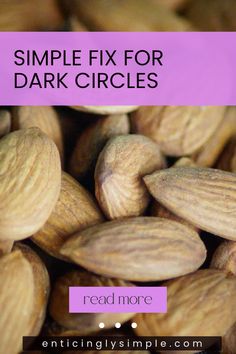 Discover how almond oil can effectively reduce dark circles, keeping your under-eye area refreshed and bright. This unique pin reveals a simple skincare solution, using one image.