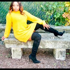 Fall Sweater Dress. Great, Comfortable Material In Mustard Yellow. Yellow Sweater Dress, Fall Sweater Dress, Fall Sweater, Fall Sweaters, Mustard Yellow, Mustard, Sweater Dress, Colorful Dresses, Womens Sizes