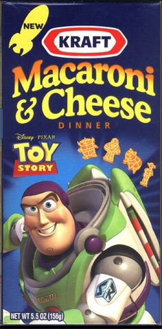 the dvd cover for macaroni and cheese, starring toy story characters from disney pixa