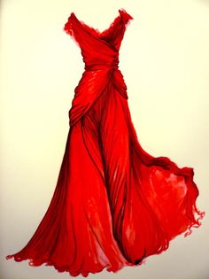 red French Twist Updo, Red Wedding Dresses, Red Gowns, فستان سهرة, Gorgeous Gowns, Red Wedding, Elie Saab, Fashion Illustrations, Beautiful Gowns