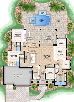 the floor plan for this house is very large and has lots of space to put in