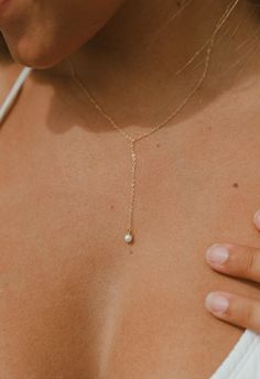 Samantha Necklace – The Salty Gem Classy And Fab, Surf Jewelry, Gold Bridal Necklace, Pearl Clasp, Bridal Pearl Necklace, Freshwater Pearl Jewelry, Classy Jewelry, Waterproof Jewelry, By The Ocean