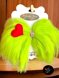 Grinch Bows Hair, Grinch Hair, Whoville Costumes, Pom Pom Hair Ties, Holiday Hair Bows, Whoville Christmas, Christmas Hair Accessories