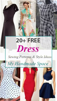 sewing patterns and style ideas for women's dresses