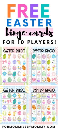 Easter Bingo Free Printable, Bingo Printable Free, Easter Bingo Cards, Bingo Free Printable, Bingo Cards To Print, Printable Easter Activities, Easter Bingo, Bingo For Kids