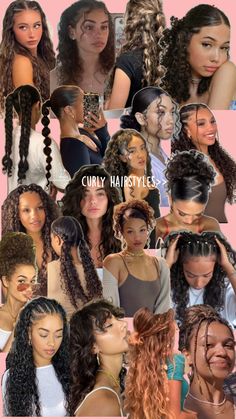 Types Of Curly Hair, Hairstyle Examples, Quick Natural Hair Styles, Cute Curly Hairstyles, Hairstyles For Layered Hair