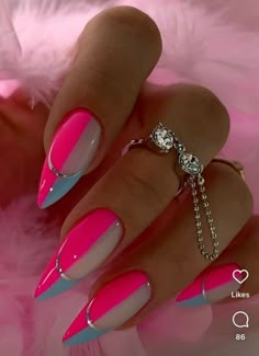 Elegant Touch Nails, Stilleto Nails Designs, Gel Toe Nails, Pointy Nails, Wow Nails, Finger Nail Art, Cute Acrylic Nail Designs, Dope Nail Designs, Pretty Nail Art Designs