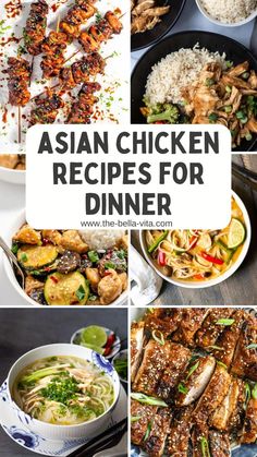 Discover a variety of mouthwatering Asian chicken recipes perfect for dinner! From savory Teriyaki Chicken Stir-Fry to spicy Szechuan Chicken, these easy-to-follow dishes will impress your family and friends. Whether you’re in the mood for Coconut Curry Chicken or a classic General Tso’s Chicken, this collection has something for everyone. Try these flavorful meals tonight and bring the taste of Asia to your dining table! #AsianRecipes #ChickenDinner #EasyCooking #DinnerIdeas #HealthyEating #TeriyakiChicken #StirFry Baked Boneless Chicken Thighs, Italian Recipes Appetizers, Asian Chicken Recipes, Asian Dinners, Hot And Sour Soup, Chinese Cooking Recipes, Asian Chicken, Asian Inspired Recipes, Chicken Spices