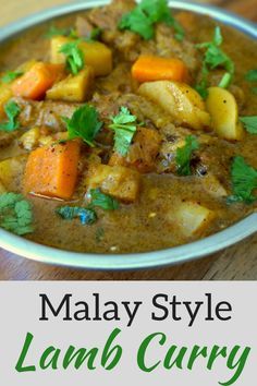 this malaysian style lamb curry is the perfect way to use up leftover meat and veggies